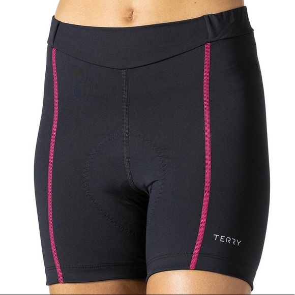 Terry Shorts Terry Womens Bella Padded Cycling Short Black Pink